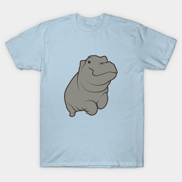 Cute Hippopptamus T-Shirt by crissbahari